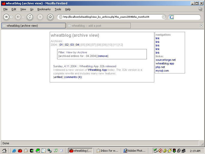 Viewing a monthly archive of posts.