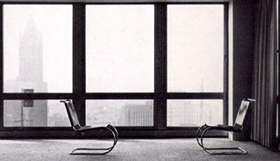Ludwig Mies van der Rohe | Lakeshore Drive interior